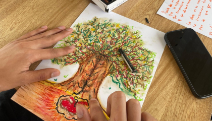 Dibujo de un árbol.