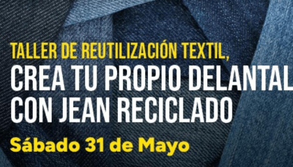 Imagen del afiche de reutilización textil.