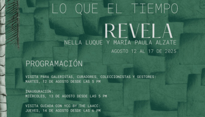 Poster de la exposición Lo que el tiempo revela.