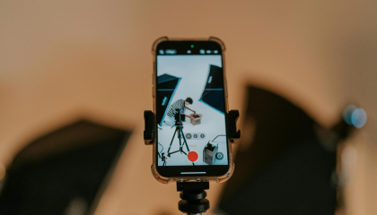 Fotografía de un celular.