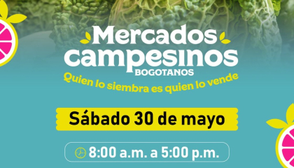 Afiche mercados campesinos.