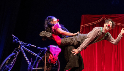 Imagen de la obra de teatro circense.