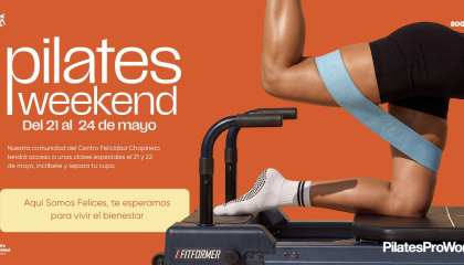 Afiche de pilates weekend