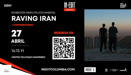 Afiche del documental Raving Iran