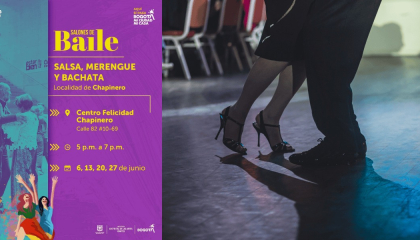 Afiche de los salones de baile.