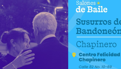 Afiche salones de baile: bandoneón.