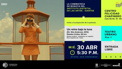 Imagen de la publicidad de la película Un reino bajo la luna.