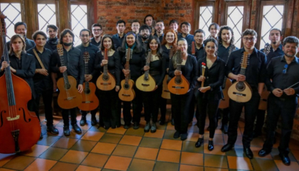 Integrantes de la estudiantina de Cundinamarca.