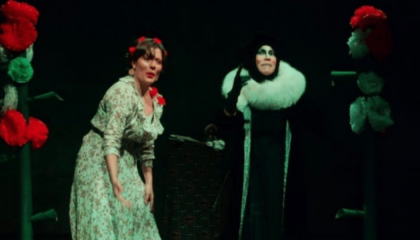 Escena de Francisca y la Muerte.