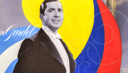 Poster de Carlos Gardel.