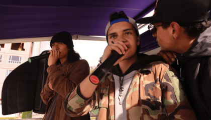 Integrantes de Rap Guardavidas.