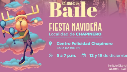 Afiche salones de baile.