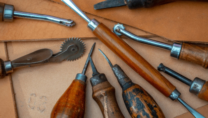 Herramientas para talabartería.