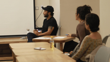 Asistentes al taller de lumínica.