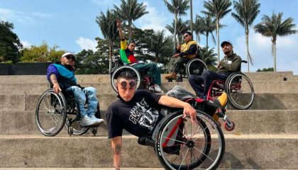 personas con discapacidad en bicicleta