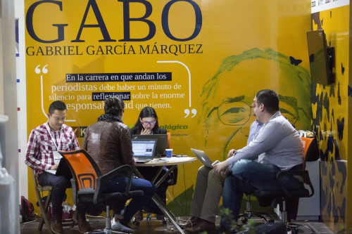 Personas reunidas en Festival Gabo