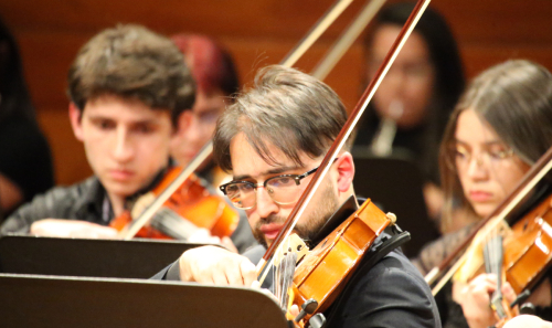 Hombre tocando violín