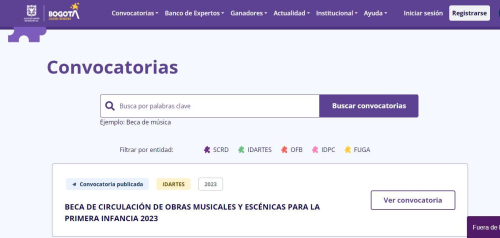 Sistema de convocatorias