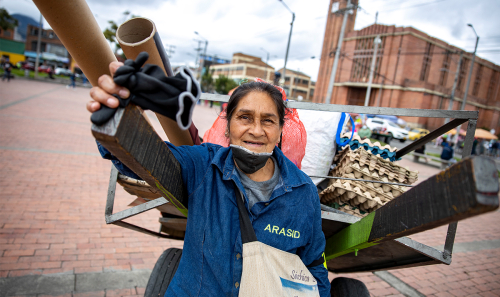 Mujer recicladora