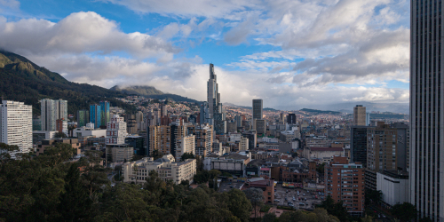 Foto panorámica de Bogotá