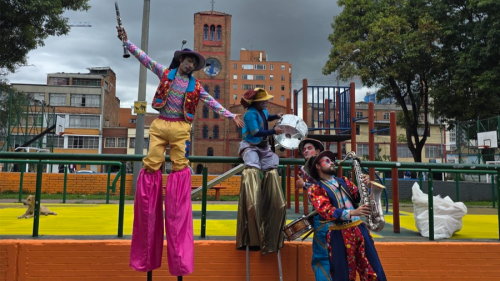 artistas en la calle