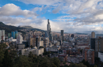 Foto panorámica de Bogotá