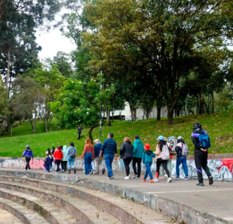 Caminata nocturna por el centro de Bogotá