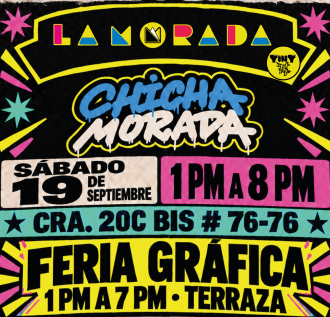Afiche de invitación a color