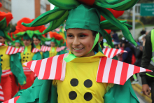 niña en carnaval