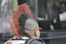 Joven Punk en concierto