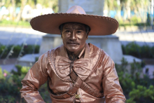 Artista escénico de la carrera séptima en Bogotá